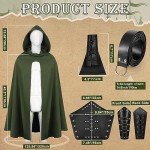 Medieval Cape and Viking Belt Costume Set