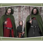 Medieval Cape and Viking Belt Costume Set