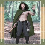 Medieval Cape and Viking Belt Costume Set