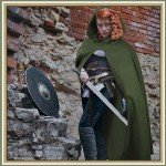 Medieval Cape and Viking Belt Costume Set