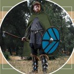Medieval Cape and Viking Belt Costume Set