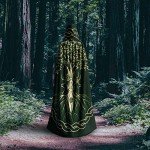 Dark Green Viking Hooded Cloak for Cosplay