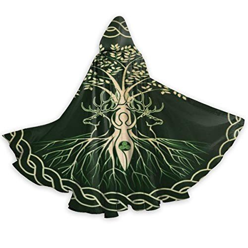 Norse Viking Goddess Hooded Cloak for Adults
