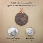 Vegvisir Norse Compass Necklace with Leather Cord