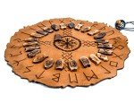 Viking Rune Divination Set with Leather Mat