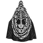 Nordic Viking Goddess Wizard Hooded Cloak Cosplay
