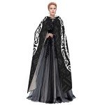 Nordic Viking Goddess Wizard Hooded Cloak Cosplay