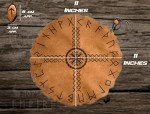 Viking Rune Divination Set with Leather Mat