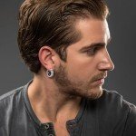 Sterling Silver Norse Rune Huggie Hoop Earrings