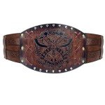 Viking Embossed Waist Armor Belt for Costumes