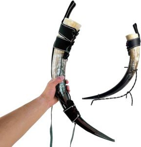 Limited Edition Viking Drinking Horn with Stand