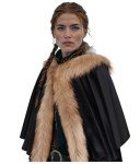 L'VOW Viking Hooded Fur Cloak for Women