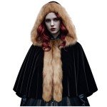 L'VOW Viking Hooded Fur Cloak for Women