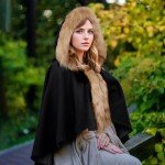 L'VOW Viking Hooded Fur Cloak for Women