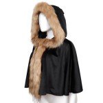 L'VOW Viking Hooded Fur Cloak for Women