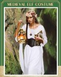7-Piece Viking Elf Fairy Costume Set for Women
