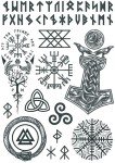 Norseman Viking Temporary Tattoo Set 2