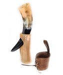 Norseman Drinking Horn Mug - 295ml Rustic Style