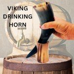 Norseman Drinking Horn Mug - 295ml Rustic Style