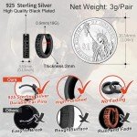 Black Viking Runes Hoop Earrings for Everyone