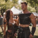 Medieval Leather Gilet for Cosplay & Halloween