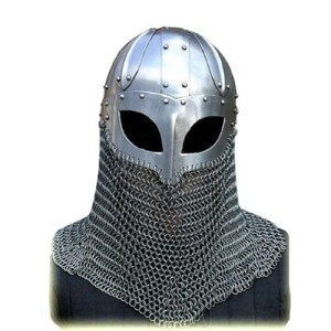 Viking Chainmail Helmet | 18G Steel Armor