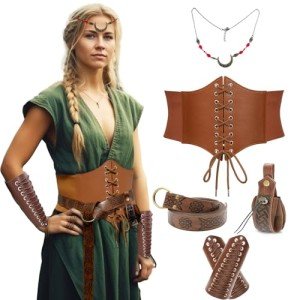 Viking Costume Accessories Set for Women