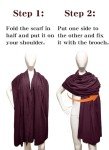 Norseman-Inspired Hooded Cape for Costume Parties