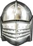Queen Armour Medieval Bellows Visored Sallet Helmet