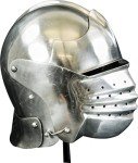 Queen Armour Medieval Bellows Visored Sallet Helmet