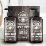 Viking Revolution Men's Biotin Shampoo and Conditioner Set
