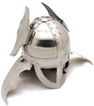 Winged Viking Helmet - 20G Steel with Leather Liner