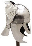 Winged Viking Helmet - 20G Steel with Leather Liner
