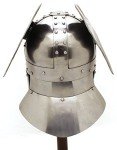 Winged Viking Helmet - 20G Steel with Leather Liner