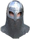 Viking Battle Helmet - Rustic Silver Home Decor