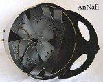 Black Plated Viking Helmet for Cosplay