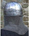 Viking Battle Helmet - Rustic Silver Home Decor