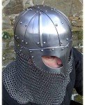 Viking Battle Helmet - Rustic Silver Home Decor