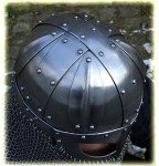 Viking Battle Helmet - Rustic Silver Home Decor