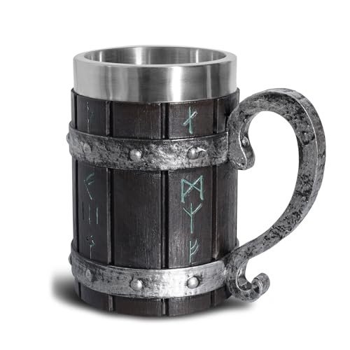 Norse Viking Rune Stainless Steel Mug - 18oz