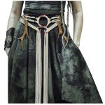 Viking Troll Cross Knotted Waist Belt (White)