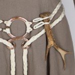 Viking Troll Cross Knotted Waist Belt (White)