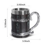 Norse Viking Rune Stainless Steel Mug - 18oz