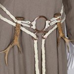 Viking Troll Cross Knotted Waist Belt (White)