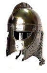 Norse Wolf Helm with Silver Finish for Adults