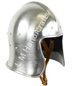 Medieval 18g Open Face Viking Helmet for Cosplay