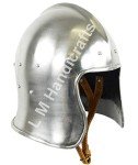 Medieval 18g Open Face Viking Helmet for Cosplay