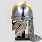 Battle Ready Viking Vendel Helm with Chainmail