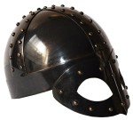 Black Antique Viking Helmet with Liner & Strap