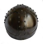 Black Antique Viking Helmet with Liner & Strap